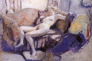 Edouard Vuillard Sofa of nude women Sweden oil painting artist